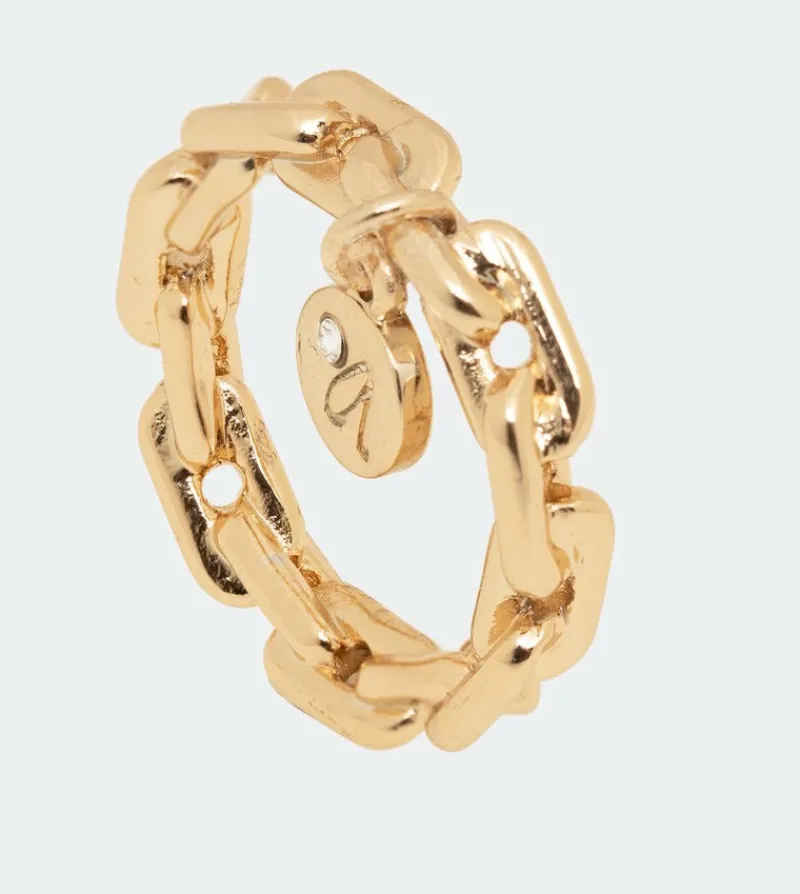 Anekke Ring With Golden Medal Clearance
