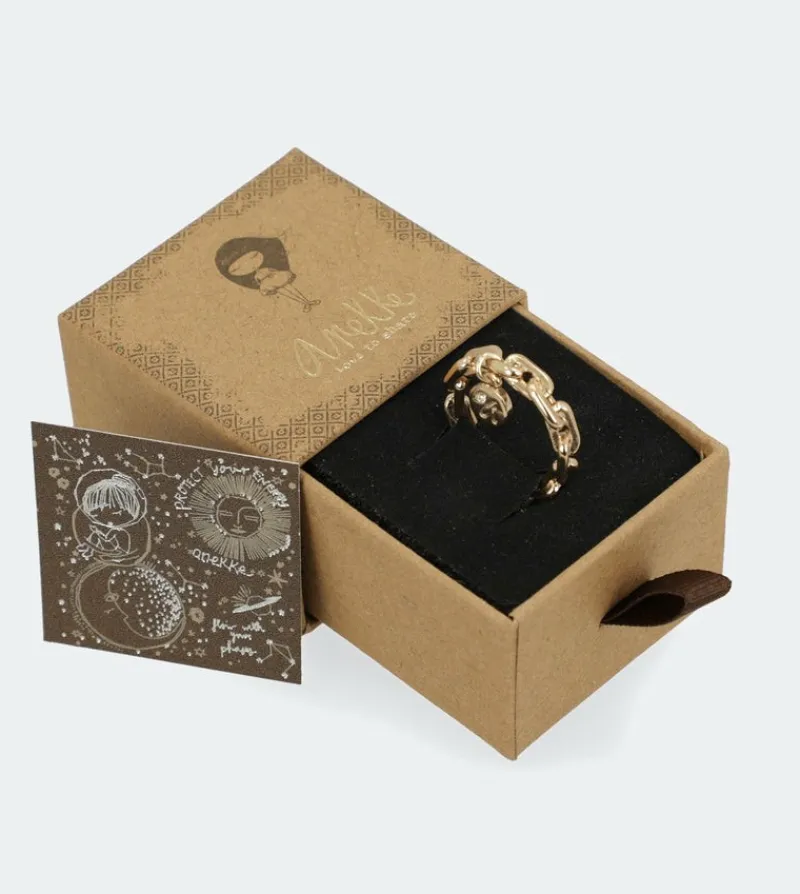 Anekke Ring With Golden Medal Clearance