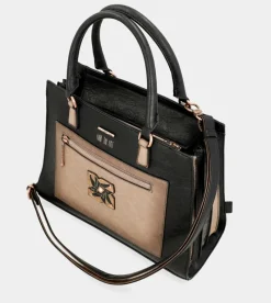 Anekke Shoen Black Tote With Shoulder Strap Store
