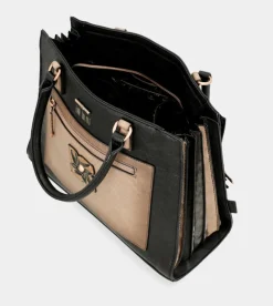 Anekke Shoen Black Tote With Shoulder Strap Store