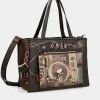 Anekke Shoen Brown Tote With Shoulder Strap Discount