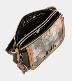 Anekke Shoen Brush 3 Compartment Shoulder Bag Cheap
