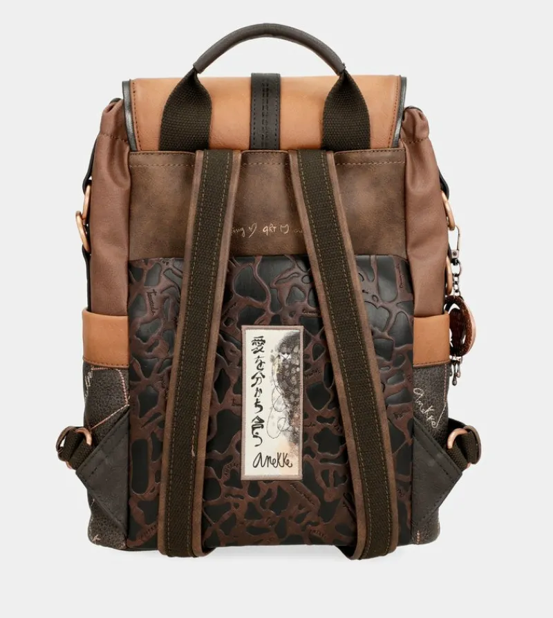 Anekke Shoen Brush Backpack With Flap Clearance