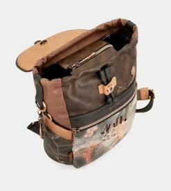 Anekke Shoen Brush Backpack With Flap Clearance