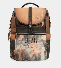 Anekke Shoen Brush Backpack With Flap Clearance