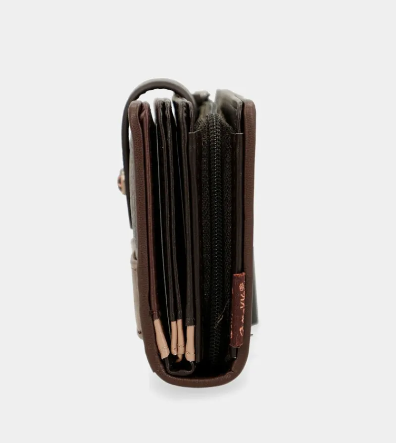 Anekke Shoen Brush Medium Rfid Wallet Cheap