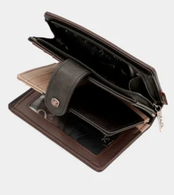 Anekke Shoen Brush Medium Rfid Wallet Cheap