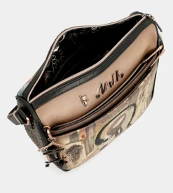 Anekke Shoen Large Shoulder Bag With Pockets Flash Sale