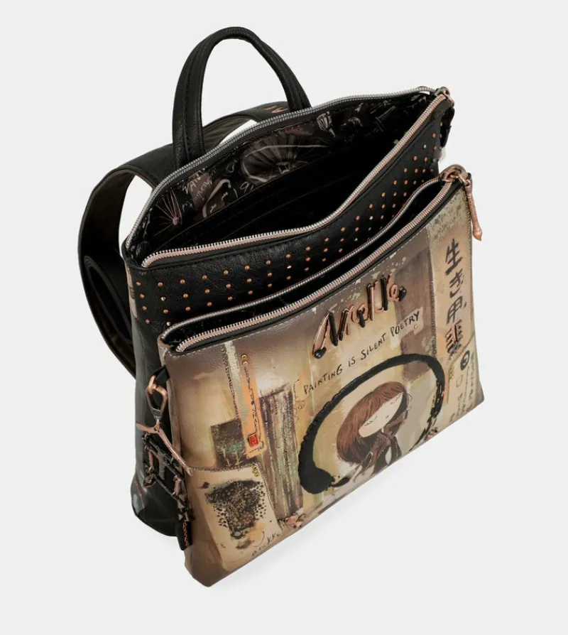 Anekke Shoen Medium Black Backpack Sale
