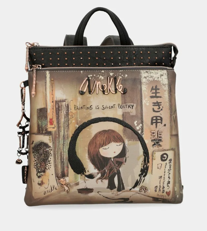 Anekke Shoen Medium Black Backpack Sale