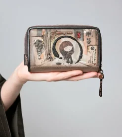 Anekke Shoen Medium Black Rfid Wallet Best Sale