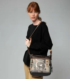 Anekke Shoen Medium Brown Shoulder Bag Cheap