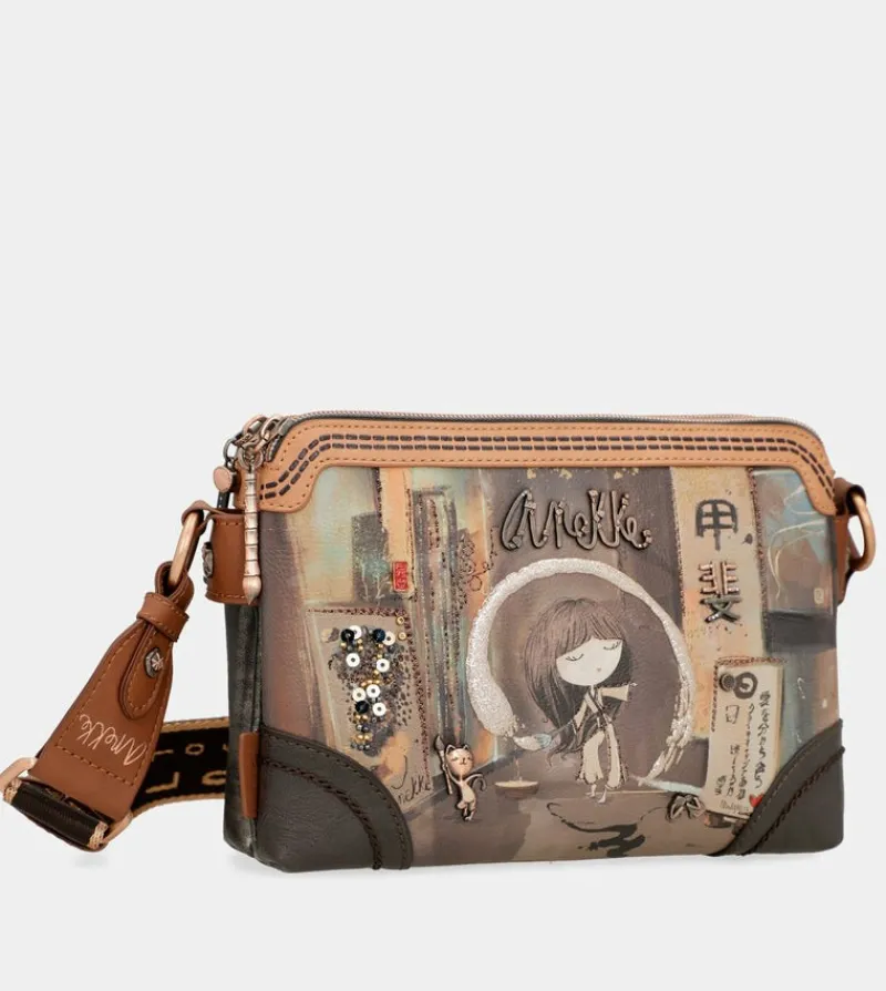 Anekke Shoen Medium Shoulder Bag With 3 Compartments Online