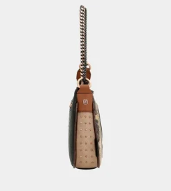 Anekke Shoen Metal Handle Baguette Bag New