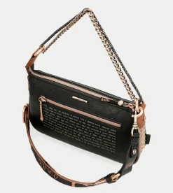 Anekke Shoen Metal Handle Baguette Bag New