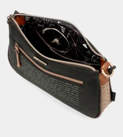 Anekke Shoen Metal Handle Baguette Bag New