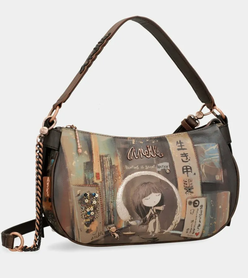 Anekke Shoen Oval Bag With Chain Outlet