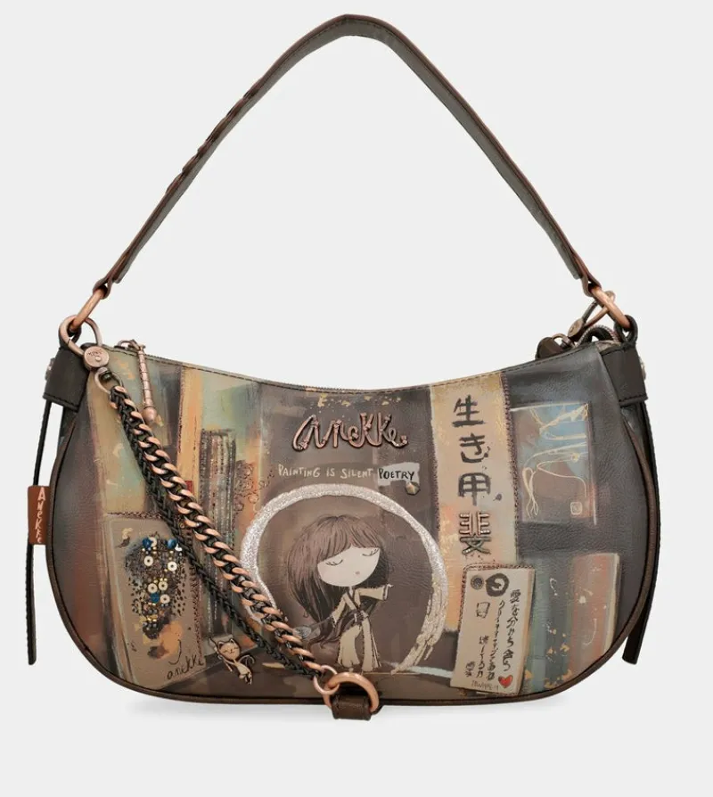 Anekke Shoen Oval Bag With Chain Outlet