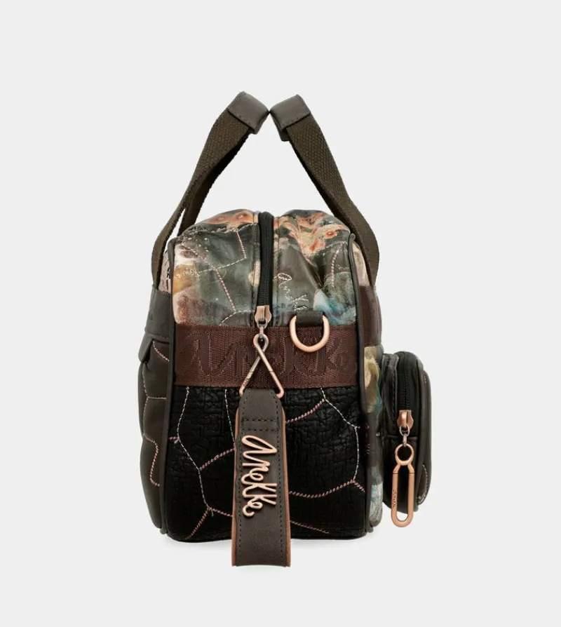 Anekke Shoen Padded 2-Handle Shoulder Bag With Shoulder Strap Fashion