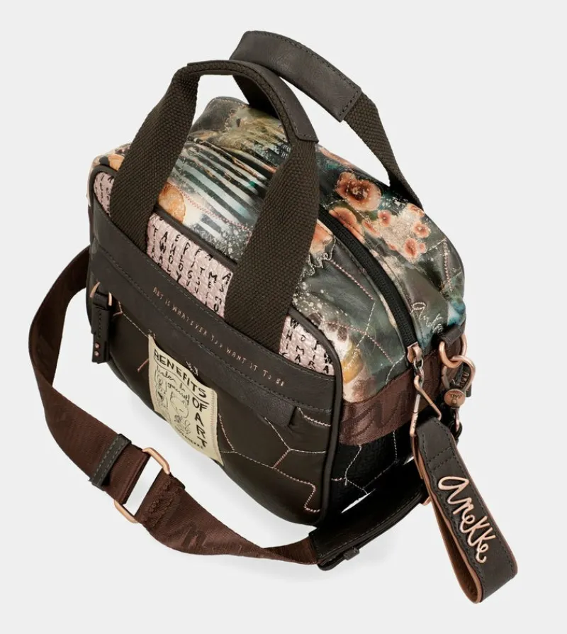 Anekke Shoen Padded 2-Handle Shoulder Bag With Shoulder Strap Fashion