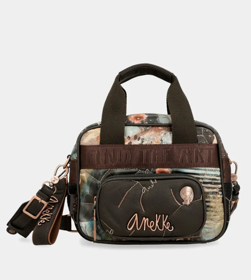 Anekke Shoen Padded 2-Handle Shoulder Bag With Shoulder Strap Fashion
