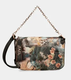 Anekke Shoen Padded Shoulder Bag With Metallic Handle Hot