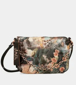 Anekke Shoen Padded Shoulder Bag With Metallic Handle Hot