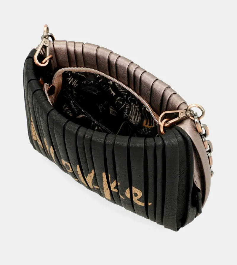 Anekke Shoen Palette Double-Sided Pleated Bag New