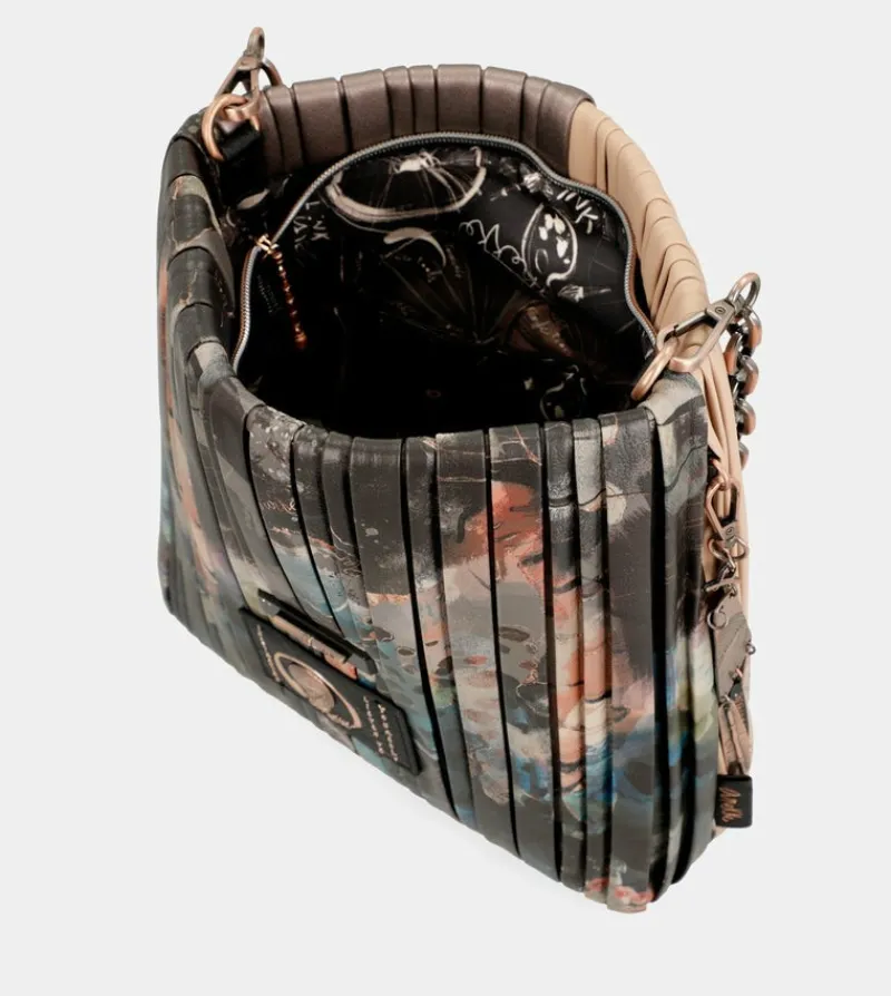 Anekke Shoen Palette Double-Sided Pleated Shoulder Bag Hot