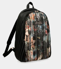 Anekke Shoen Palette Large Pleated Backpack New