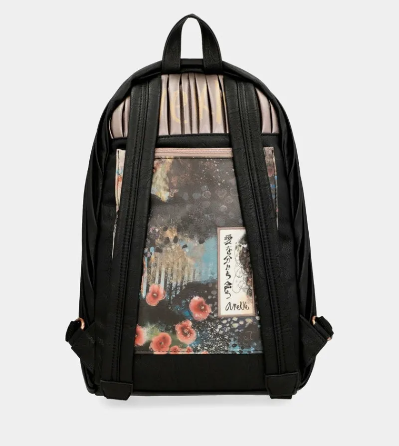 Anekke Shoen Palette Large Pleated Backpack New