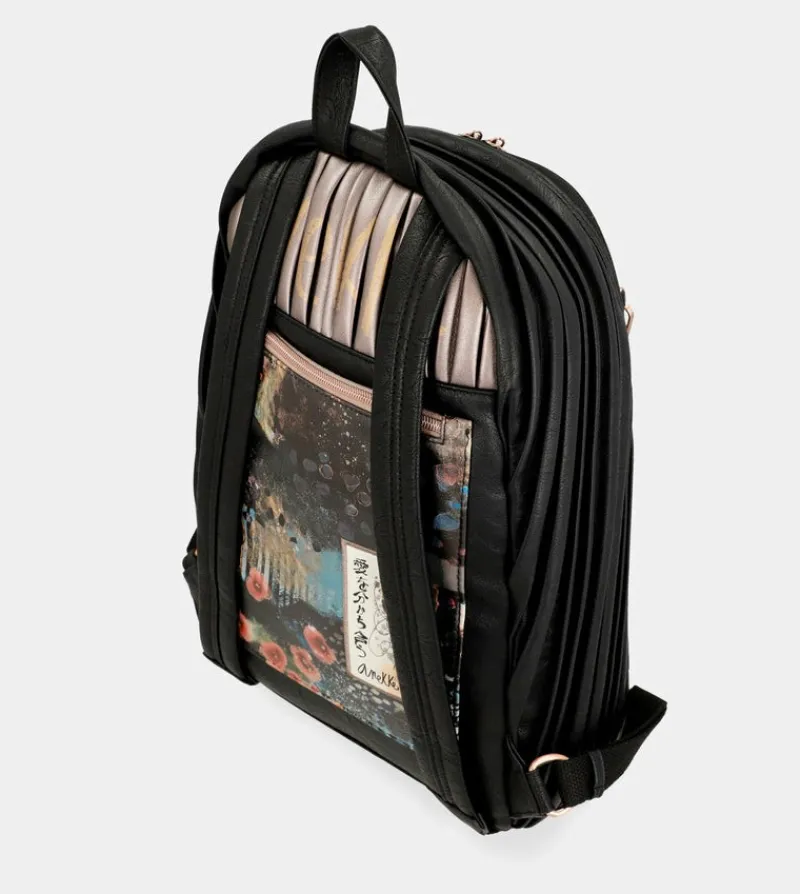 Anekke Shoen Palette Large Pleated Backpack New