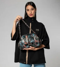 Anekke Shoen Palette Pleated Bowler Bag Flash Sale