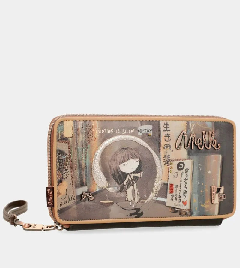 Anekke Shoen Rfid Passport Wallet New