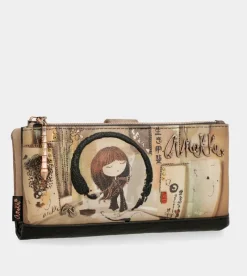 Anekke Shoen Shoen Large Black Flexible Rfid Wallet Discount
