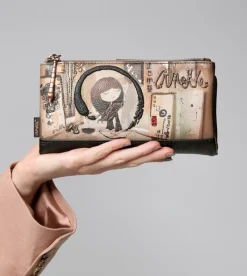Anekke Shoen Shoen Large Black Flexible Rfid Wallet Discount