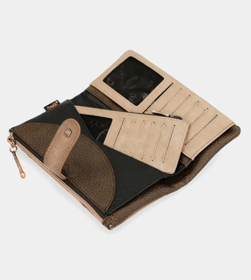Anekke Shoen Shoen Large Black Flexible Rfid Wallet Discount
