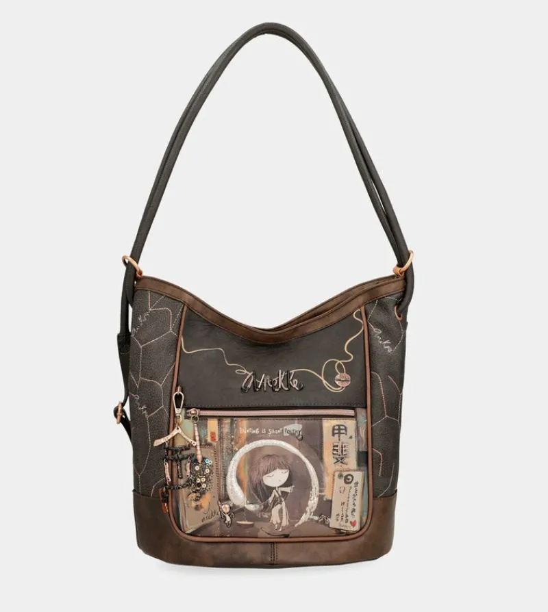 Anekke Shoen Shoulder Bag Convertible Into A Backpack Sale