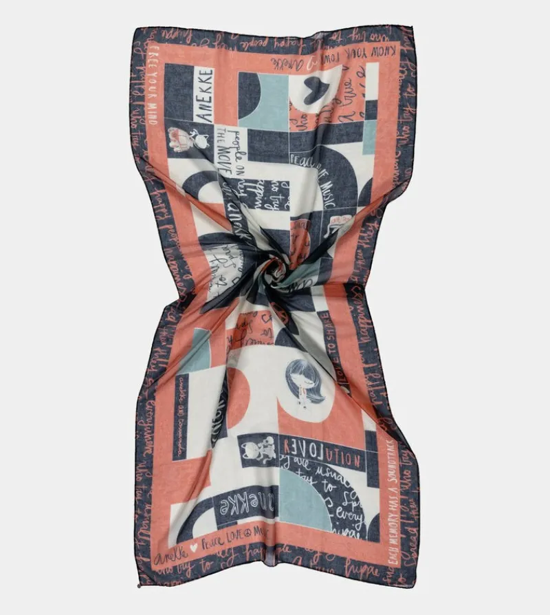 Anekke Sixties Orange Scarf Hot