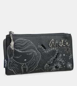 Anekke Studio Navy Blue Flexible Rfid Wallet New