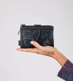 Anekke Studio Navy Blue Flexible Medium Rfid Wallet Discount