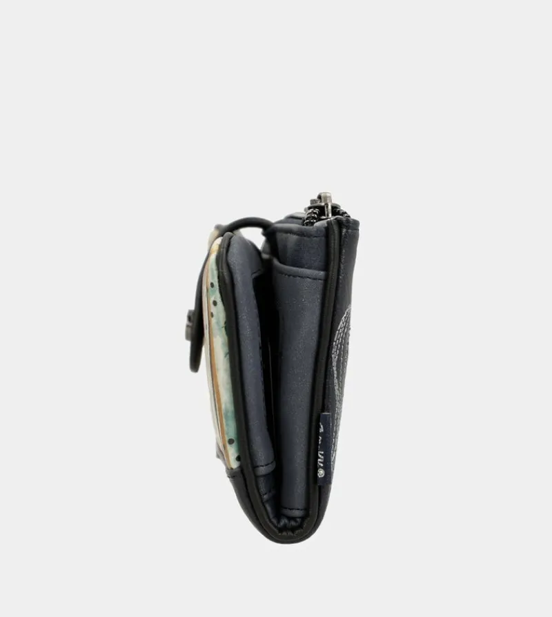 Anekke Studio Navy Blue Flexible Rfid Wallet New