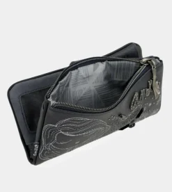 Anekke Studio Navy Blue Flexible Rfid Wallet New