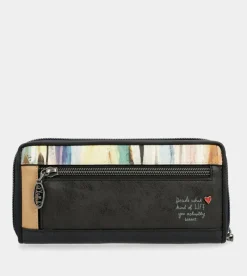 Anekke Studio Navy Blue Large Rfid Wallet Discount