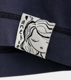 Anekke Studio Navy Blue Sleeveless Sweatshirt Sale