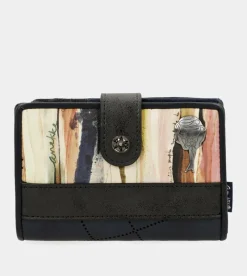 Anekke Studio Navy Blue Small Rfid Wallet Best Sale