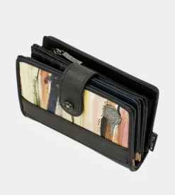 Anekke Studio Navy Blue Small Rfid Wallet Best Sale