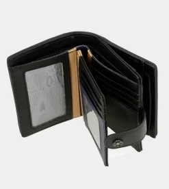 Anekke Studio Navy Blue Small Rfid Wallet Best Sale
