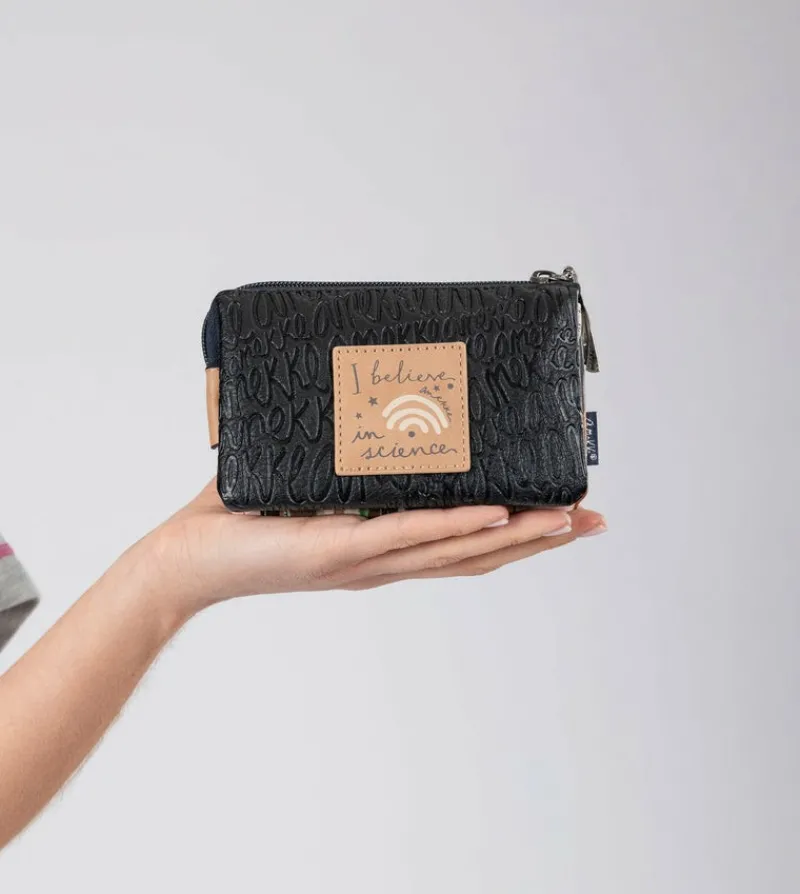 Anekke Studio Navy Blue Triple Coin Purse Discount