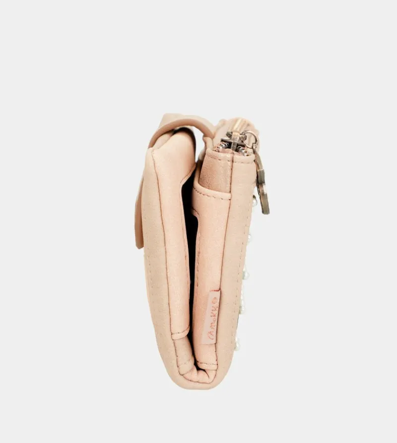 Anekke Studio Nude Flexible Rfid Wallet New